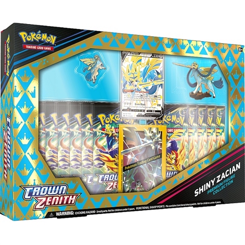 Pokemon Crown Zenith - Shiny Zacian V Premium Figure Collection